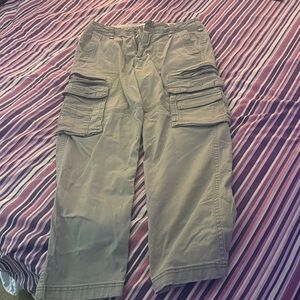 Hollister Light Gray Cargo Pants
